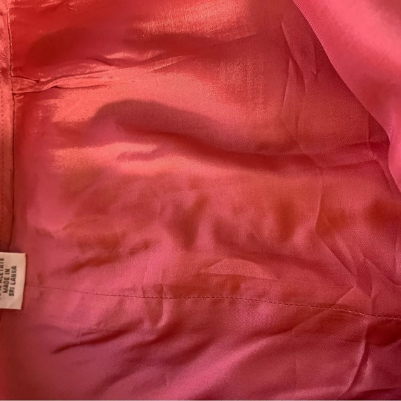 Ann Taylor Loft Women’s Pink Linen Blend Pants Size US  12 Lined Lightweight - Picture 8 of 12